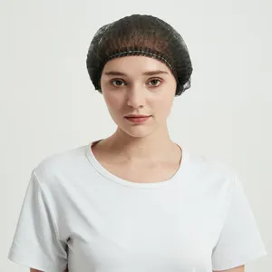 Hochwertiges 100 Stück/Beutel weißes vliesstoff-Clip-Capp-Haarkappen-Haarnetz für den Reinraum