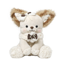 Peluche Chien Chiot Marshmallow Amusant, Adorable Poupée, Coussin de Sommeil, Cadeau d'Anniversaire Unisexe pour 14 ans et plus