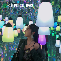 Lumière de Noël suspendue en plastique de haute qualité IP65 blanc chaud, effet respiration forestière, pour extérieur, fête, mariage, paysage, RGB CE ROHS