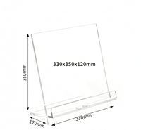 Planche d'écriture inclinée en acrylique transparent, ergonomique, épaisseur 5 mm, portable, durable, pour une meilleure posture