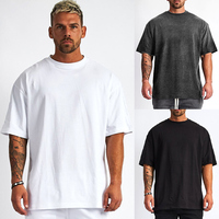 Camisetas Esportivas Masculinas de Algodão, Roupas Fitness para Academia, Camisetas de Treino, Gola Redonda, Personalizadas, Brancas, Mais Vendidas