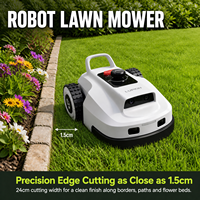 Tondeuse à gazon robotisée électrique sans fil à couple élevé avec contrôle par application et recharge automatique pour usage en jardin