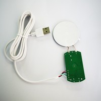 PCBA de charge sans fil pour meubles, entrée 9-12V, charge rapide 15W, compatible avec tous les smartphones