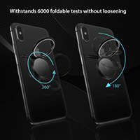 Vente chaude métal qualité 360 rotation bureau anneau support support voiture téléphone support aimants en alliage de Zinc boucle support pour téléphone portable