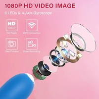 G-Punkt Vibrator Dildo für Frauen und Männer mit 9 Vibrationsmodi & Heizfunktion, Endoskop-Vibrator App-Steuerung Sexmaschine Kabellose HD-Kamera