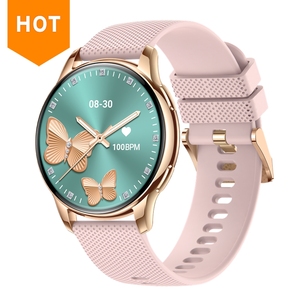 Y11 New AMOLED Smartwatch Ladies 1.32 Inch 300mAh Battery IP67 Waterproof Voice Call Gold High Quality FitcloudPro Calendar - Product Image 1