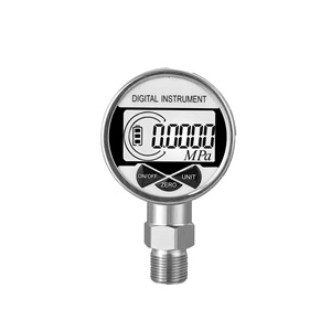 Màn Hình LCD Kỹ Thuật Số Máy Đo Áp Suất Không Khí 100mm/80mm/60mm Điện Tử Áp Suất Thủy Lực Áp Kế Chạy Bằng Pin 304 Đồng Hồ - Product Image 3