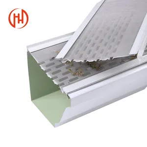 Aluminum gutter guards leaf filter aluminum mesh fabric grid seamless gutters rain gutter guard