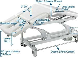 Desain Baru Peralatan Terapi Fisik Rumah Sakit untuk Meja Perawatan <span class=keywords><strong>Chiropractic</strong></span> Lipat Rehabilitasi Pasien Stroke - Product Image 5