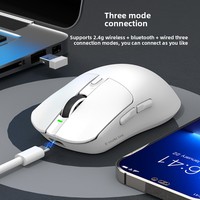 Souris de jeu sans fil Viper X11por à sept boutons, ergonomique, légère, avec capteur PAW3311, trois modes, avec rétroéclairage RGB rechargeable