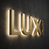 Letreros Acrílicos 3D LED Personalizados con Iluminación Frontal, Letreros Publicitarios Impermeables para Exteriores, Letreros Luminosos para Tiendas y Boutiques