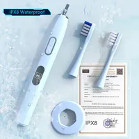 Перезаряжаемая электрическая зубная щетка с ЖК-дисплеем, с логотипом на заказ