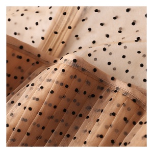 Dx161 ने शादी की पोशाक बनाने के लिए मोश पोका डॉट तुले फीता नेट कपड़े - Product Image 3