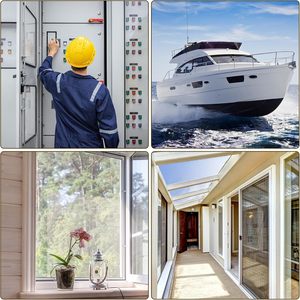 شريط عازل من المطاط النتريلي QY مقاس 6 مم (0.24 بوصة) × 4 أمتار (13.12 قدم) - شريط عازل صلب مقاوم للعوامل الجوية يقلل الضوضاء والصدمات والاحتكاك وقابل للقطع - Product Image 6