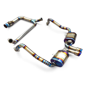 Titan-Legierung Downpipe Auspuffanlage+Catback Auspuffsystem für Porsche 718 2.0T 2.5T 2017-2023 Komplettes Auspuffsystem 100% Passgenau - Product Image 2