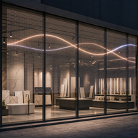 Écran de film LED transparent pour vitrine, affichage numérique