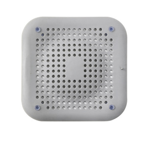 Filtro de desagüe cuadrado con ventosa grande gris de TPR para baño y cocina, herramienta para prevenir el cabello en el desagüe - Product Image 5