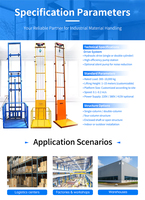 Ascenseur de marchandises hydraulique à performance stable et économique, petit ascenseur électrique pour l'usine et les magasins de détail