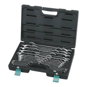 Juego de 26 Llaves de Boca Doble con Anillo Desplazado a 45 Grados para Tuercas Empotradas - Product Image 1