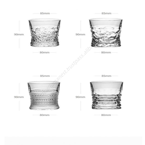 Verres à whisky réutilisables transparents style nordique rétro SQ117 – Vente en gros - Product Image 5