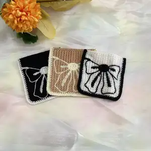 China Fashion decoration Embroidery applique Pockets design crochet lace wholesale