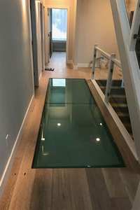 Verre Feuilleté Trempé de Sécurité Antidérapant et Transparent Prix d'Usine pour Escaliers/Sol/Balustrade - Product Image 2