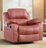 Canapé inclinable en cuir de luxe moderne - 360 °   Fauteuil pivotant avec dossier ergonomique pour hôtel/salon