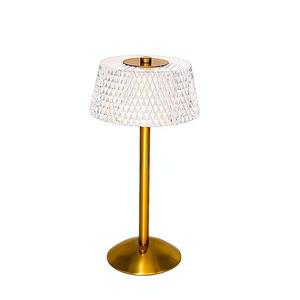 Lámpara de mesa de cristal metálica recargable, creativa y transfronteriza, para sala de estar, dormitorio, bar, iluminación ambiental, luz nocturna decorativa - Product Image 5