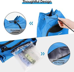 Muestra gratis Nuevo diseño Bolsas de viaje deportivas Escuela universitaria al aire libre Elegante bolsa de gimnasio Ropa deportiva Mochilas impermeables para la venta - Product Image 3