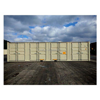 Contenedor de Almacenamiento de Lado Abierto de 40' 40HQ, Cajas y Contenedores de Almacenamiento, Accesorio para Montaje en Garaje, Acero Corten Beige, Capacidad de 68-73cbm, Vita