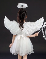 HY gros vraie fête décoration murale blanc bleu noir Long adulte enfant plume d'oie ailes d'ange pour la danse Halloween Cosplay