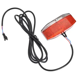 Feu arrière LED <span class=keywords><strong>pour</strong></span> vélo électrique Wuxing Starunion <span class=keywords><strong>K</strong></span> Mark K1515, norme allemande StVZO approuvée, 6V 12V 24V 36V 48V - Product Image 1