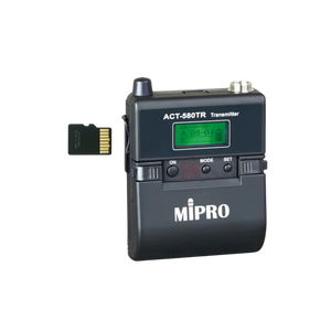 MIPRO Innovador Bodypack de Grabación microSDHC con Respaldo Inalámbrico Simultáneo y Transmisor Confiable para Grabación de Conferencias - Product Image 3
