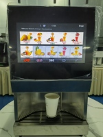 Mesin Penjual Kopi Otomatis Komersial Baru dengan Boiler Stainless Steel, Kontrol Suhu Presisi, Tekanan 9 Bar, Kapasitas 12 oz