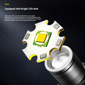 Nhỏ gọn ngoài trời cắm trại Đèn pha đôi USB Sạc ánh sáng mạnh mẽ cho đêm câu cá cưỡi cưỡi không thấm nước góc đèn pin - Product Image 2