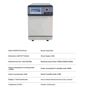 Four à micro-ondes électrique à chauffage rapide, machine de cuisson intelligente à convection turbo haute vitesse, prix raisonnable - Product Image 6