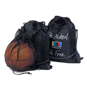 Free Stock Sample <b>Drawstring</b> Basketball Backpack with Mesh Pocket Football Soccer Backpack Gym <b>Bag</b> for Sport Volleyball Baseball - Product Image 1