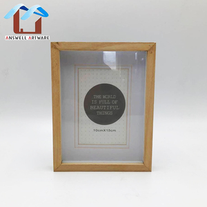 De madera maciza Natural caja de sombra de Marcos a granel al por mayor - Product Image 1