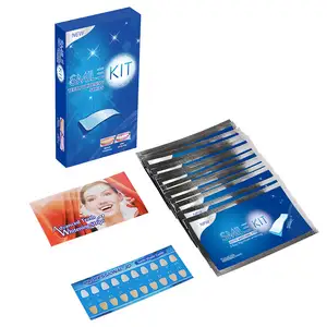 Kit pemutih gigi manual 3D Whitestrips lembut untuk strip pemutih gigi sensitif