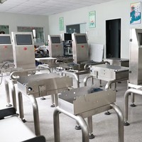 Báscula de Control de Peso Automática de Alta Velocidad para Líneas de Producción de Envasado de Snacks, Dulces, Productos de Panadería, Frutos Secos y Alimentos Embotellados