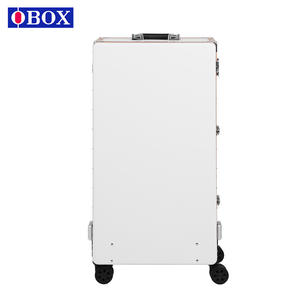 Table à ongles portable avec miroir, lumières et tiroirs pour usage domestique, blanc, or, rose, noir, étui de rangement pour maquillage - Product Image 4