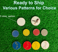 Marqueurs de balle de golf magnétiques durables personnalisés avec votre propre logo pour le golf - Marqueur de balle en métal