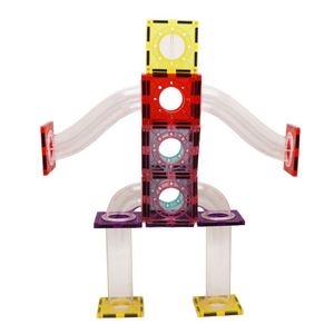 Bloques de Construcción Magnéticos 3D de 106 Piezas con Corte de Diamante, Juego de Pistas de Canicas de Plástico DIY para Niños - Product Image 5