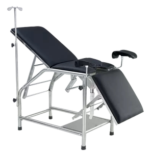 Sofá de examen manual recubierto de acero para <span class=keywords><strong>obstetricia</strong></span> <span class=keywords><strong>y</strong></span> ginecología Cama de hospital con mesa de tratamiento manual - Product Image 6