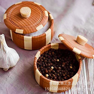 <b>Bamboo</b> Wood Spice Storage Box M Size Airtight Lid Kitchen Seasoning <b>Container</b> - Product Image 1