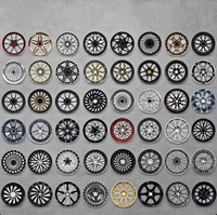 Rines de Aleación de Aluminio JG Forged 5x112 5x114.3 5x120 Personalizados de 18 19 20 21 22 Pulgadas, Diseño Multirradio Negro para Sedán de Alto Rendimiento