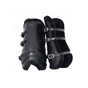 Bottes Attelle Cheval En Cuir Doublure Souple - Product Image 4
