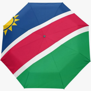 Parapluie entièrement automatique de haute qualité, imprimé du drapeau national rwandais, style créatif, un cadeau sentimental rempli de vœux sincères - Product Image 6