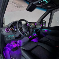 Modification des aérateurs lumineux, sortie d'air conditionné universelle, lumière d'ambiance, aérateur turbo adapté pour Benz Sprinter W907