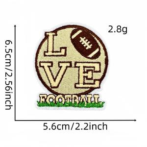 Factory Price Custom Manufacturer <b>Sew</b> <b>on</b> Badge <b>Patch</b> Sport Theme Premium Rugby Football Embroidery <b>Patch</b> for Clothing - Product Image 4